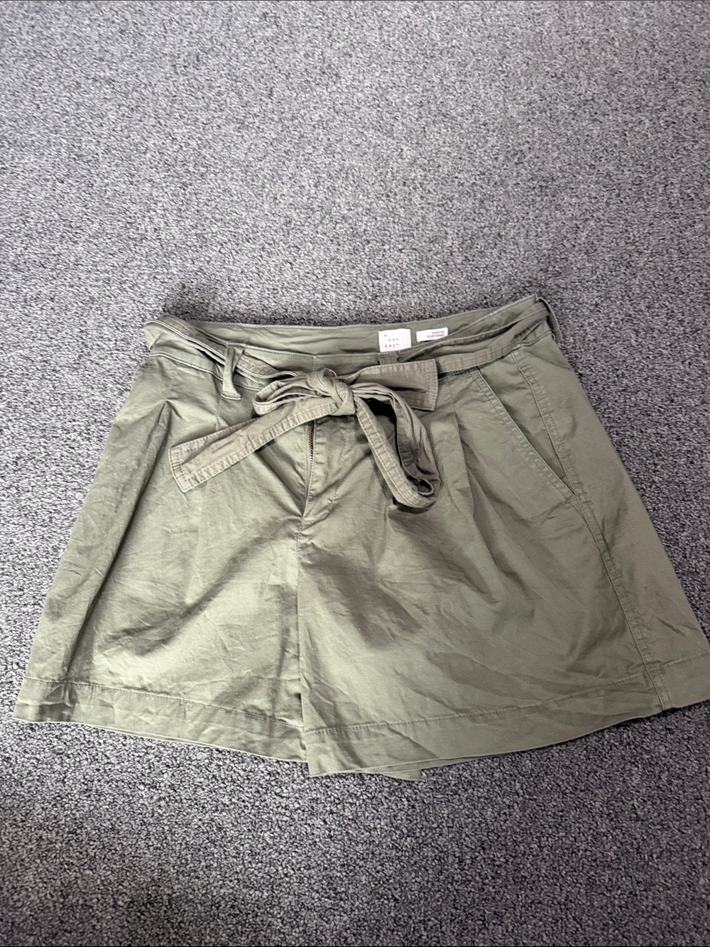 a new day Olive Tie-Waist Utility Skort